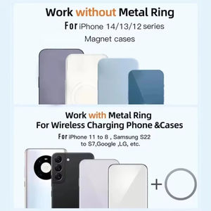 Support magnétique pour <span class=keywords><strong>chargeur</strong></span> de voiture sans fil Support pour téléphone Support pour évent Support dans la voiture Charge rapide pour iPhone 16-12 Pro Max Mini - Product Image 4