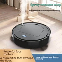 Robot Vacuum Cleaner Pintar Promosi Murah 4 in 1 Semprotan Pelembap Penyapu Pel Otomatis Isi Ulang