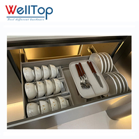 Organisateur de tiroir de cuisine réglable 800 mm OEM&ODM, séparateur de placard modulaire avec plateau de rangement pour assiettes, bols et ustensiles
