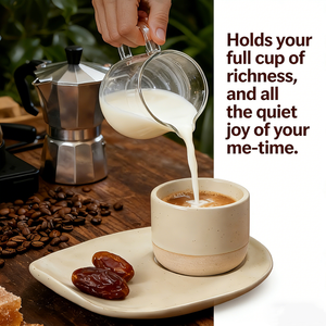 Juego de Tazas de Café de Cerámica con Logotipo Personalizado Kingze, 100 ml, 180 ml, 230 ml, Juego de Tazas de Espresso y Capuchino con Platillo para Cafetería y Restaurante - Product Image 4
