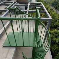 Escalier en spirale en acier galvanisé sur mesure |   Robuste pour la maison, le jardin, le balcon, certifié CE