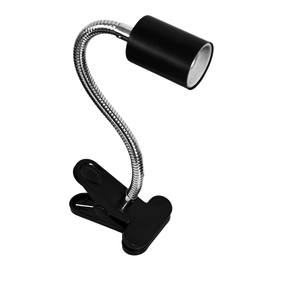 Lucky Herp High Quality 25W/50W Round Halogen Lamp Holder (Black Plastic &amp; Iron) for Reptile &amp; Amphibian <strong>Vivarium</strong> <strong>Lighting</strong> - Product Image 1