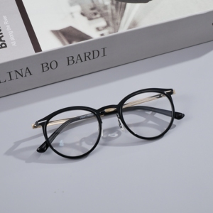 Monturas de Gafas Ultraligeras al por Mayor de Fábrica, Montura Óptica Clásica de Forma Redonda, Gafas de Varios Colores en Stock - Product Image 1