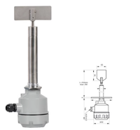Capteur de niveau rotatif industriel haute/basse résistance pour silo, interrupteur anti-rotation en acier inoxydable pour applications liquides
