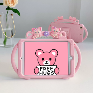 Xách tay dễ thương phim hoạt hình giai điệu cáo máy tính bảng bảo vệ bìa cho <span class=keywords><strong>iPad</strong></span> 10 10 .9 inch 2022 Pro 11 Air2 9.7 inch mềm Silicone <span class=keywords><strong>3D</strong></span> trường hợp - Product Image 3
