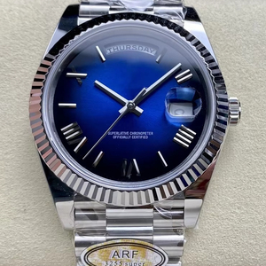 Reloj Mecánico Impermeable de la Mejor Calidad, 40 mm, Fábrica AR, Acero 904L, Movimiento ETA 3255, 228239, Peso 208 g, Azul Degradado - Product Image 1