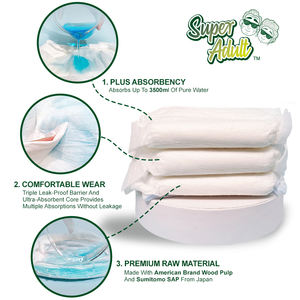 Tissu non tissé à haute absorption, anti-fuite 3D, pour la maternité et la grossesse, <span class=keywords><strong>couches</strong></span> jetables pour adultes, respirantes - Product Image 5