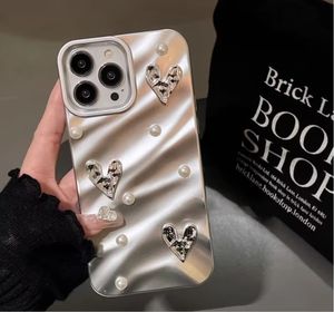 <span class=keywords><strong>Coque</strong></span> de téléphone haut de gamme brillante ondulation de l'eau 3D coeur perle pour <span class=keywords><strong>iPhone</strong></span> <span class=keywords><strong>11</strong></span>, 12, 13, 14 et 15 Pro Max <span class=keywords><strong>coque</strong></span> de protection en TPU - Product Image 4