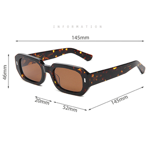 Gafas de Sol <span class=keywords><strong>CY045</strong></span>, Ligeras, Polarizadas TAC, Clásicas, Vintage, Retro, Estilo Años 70, Protección UV400, Rectangulares, Unisex, Moda - Product Image 6