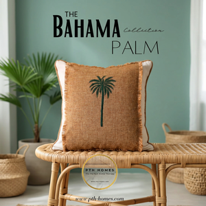 BAHAMA PALM V-LUXURY GEOMETRIC EMBROIDERY HOSPITAL-USE <b>CUSHION</b> <b>COVERS</b> - Product Image 3