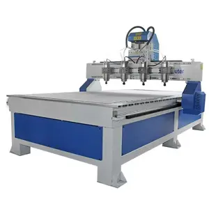 Nieuwe Multi-Spindel Houtbewerkingsmachines Cnc1325 4 Kop Houtbewerkingsmachine 3d Cnc Snijmachine Voor Houten Meubelen