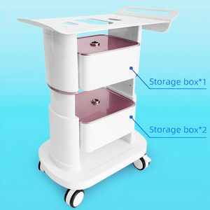 Chariot de rangement mobile professionnel multifonctionnel en acier inoxydable CT-01 pour équipement de beauté et soins de la peau avec verrouillage - Product Image 2