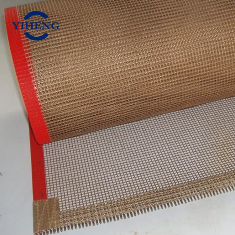 2023 hot sale Chinese factory customized Heat resistance PTFE coated fiberglass conveyor mesh belt