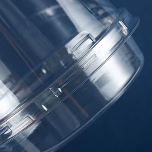 กล่องพลาสติกใสพิมพ์ลาย UV ขนาด 4 นิ้ว สำหรับใส่ขนมเค้กบาสก์ วัสดุเกรดอาหาร สำหรับบรรจุภัณฑ์ขนมหวาน ชีสเค้ก และขนมอบ - Product Image 3