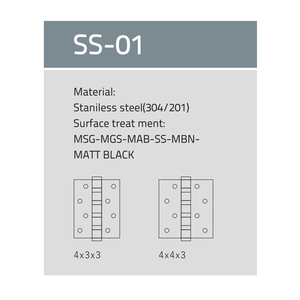 Cerniere porta completamente in acciaio inox in ottone satinato 4.5 pollici X 4 "cerniere <span class=keywords><strong>per</strong></span> <span class=keywords><strong>porte</strong></span> con 2 cuscinetti a sfera - Product Image 6