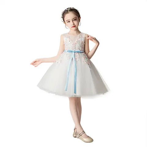 Flower Girl Dresses India Wholesale Baby Frock Designs Kids Party Dress Children Wedding Birthday Princess Mini Clothing DK2995