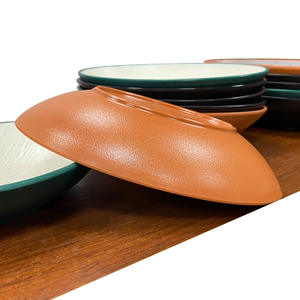 Assiette ovale moderne en <span class=keywords><strong>mélamine</strong></span> Salade/Plat froid/Snack/En forme de <span class=keywords><strong>bateau</strong></span>/Assiette à poisson <span class=keywords><strong>Vaisselle</strong></span> profonde de restaurant pour hôtels à usage commercial - Product Image 1