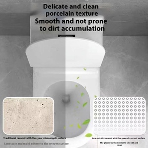 Moderno piccolo ad alta temperatura sanitari all'ingrosso di un pezzo wc per alberghi ville <span class=keywords><strong>nuovi</strong></span> <span class=keywords><strong>bagni</strong></span> in ceramica Super vortice - Product Image 3