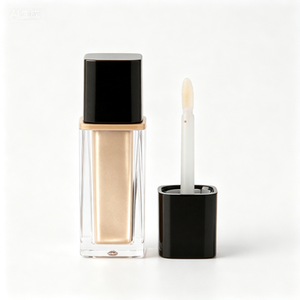 Tubos de brillo labial vacíos de lujo de 2.5 ml, con logotipo personalizado, envase único de plástico para aceite labial. - Product Image 3