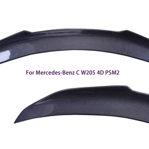 For C-Class W205 4Door Sedan PSM Style Carbon Fiber <b>Rear</b> <b>Spoiler</b> Trunk Wing 2013-2022 - Product Image 3