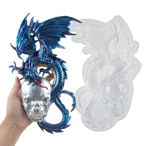DM892 Mouche Dragon Crânes Squelette Résine Époxy DIY Silicone Moule pour Ciment Béton Gypse Plâtre Art Décor pour Gâteau Outils - Product Image 3