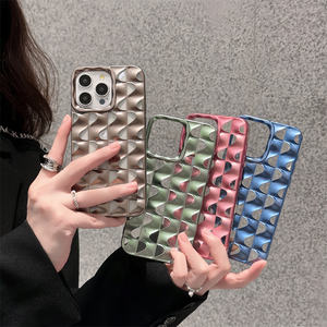 Best-seller de luxe Placage 3D S Motif d'ondulation de l'eau TPU Cellule Mobile <span class=keywords><strong>Antichoc</strong></span> Téléphone Cas pour <span class=keywords><strong>iPhone</strong></span> 11 12 13 14 15 Pro Max - Product Image 2