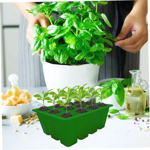 Custom Silicone Pot Cat Grass Nursery <b>Trays</b> Starter <b>Tray</b> Plant Growing <b>Tray</b> - Product Image 5