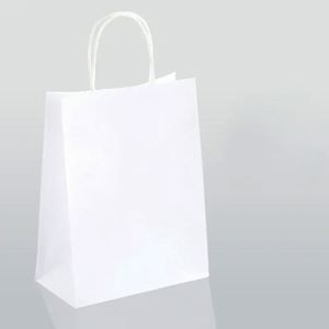Factory Wholesale Recyclable Custom Kraft <b>Paper</b> <b>Bags</b> Handles Eco-friendly Packaging Custom Logo Printing for Business - Product Image 5