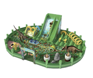 Jurassic Adventure gonfiabile casa di rimbalzo gigante dinosauro parco a tema con kit di riparazione per bambini parco divertimenti scivoli d'acqua - Product Image 3