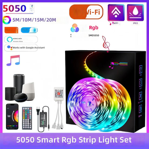Fornitore di Strisce LED RGB Intelligenti con Controllo Tuya, Funzione Assistente Vocale e Supporto per Ordini all'Ingrosso - Product Image 1