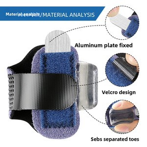 Ayak Başparmağı Valgus Ayırıcı Ayak Destek Plakası Çekiç Pençesi Ayak Bükme Üst Üste Gelen Ayak Parmağı Ateli, Ayak Ayırıcı, Ayak Bakımı - Product Image 3