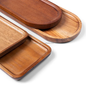 Plateaux rectangulaires en bois d'acacia <span class=keywords><strong>Plateau</strong></span> de service en bois pour la cuisine pour la charcuterie, le <span class=keywords><strong>fromage</strong></span>, les sushis, les <span class=keywords><strong>fruits</strong></span> <span class=keywords><strong>et</strong></span> les snacks. - Product Image 3