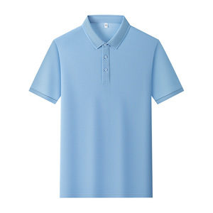 Polo à manches courtes, couleur unie, polyester, unisexe, vêtements de travail, usage quotidien - Product Image 3