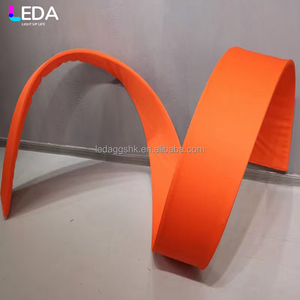 LEDA New Design curve <b>Backdrop</b> Polycarbonate sheet red curtain for wedding <b>Party</b> Decoration - Product Image 5