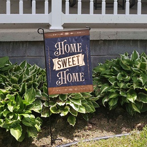 TD Home Sweet Home Garden FLAG 13x18ปรับแต่งโลโก้ได้มีผ้าไหมไวนิลคอตตอนโพลีเอสเตอร์สำหรับประกันภัยยานยนต์