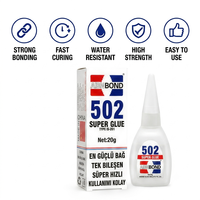 502 Adhésif Acrylique Fabricant En Gros 20g Super Fort Trois Secondes Cyanoacrylate À Séchage Rapide