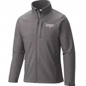 Veste polaire personnalisée à fermeture éclair bon marché pour hommes, veste d'hiver en polaire épaisse et chaude à col montant, vêtements d'extérieur décontractés de couleur unie - Product Image 4