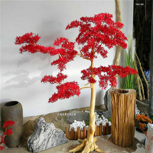 Bonsái de pino artificial al por mayor, árbol bonsái en maceta de pino rojo - Product Image 1