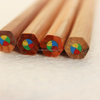 Crayons de couleur magiques en bois naturel certifié EN71, multicolores et multiformes, pour le dessin, fabriqués par le fabricant OEM
