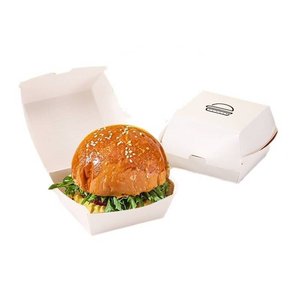 Descartável Kraft <span class=keywords><strong>Burger</strong></span> caixas Clamshell | Microondas seguro | Eco embalagem venda quente - Product Image 4