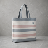 Sac en toile de Noël pliable personnalisé avec motif hivernal, en coton naturel, pour articles populaires et vente en ligne, support de tissu à double alimentation pour e-commerce