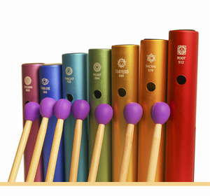 Instrumento de Percusión, Tubos Wah Wah de Siete Colores, Sonido de Rana, para Terapia de Sonido - Product Image 1
