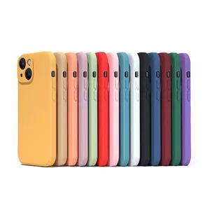 Dropshipping produk 2023 desain baru casing ponsel silikon TPU mewah untuk iphone 15 14 casing penutup ponsel