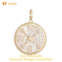 Collar con colgante de moneda de oro personalizado, collar con nombre de oro macizo de 9k