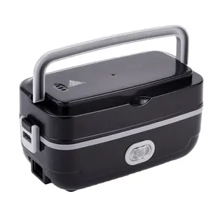 Portable rechargeable auto-repas chauffage boîte à lunch chauffage boîte à lunch électrique alimenté par batterie en acier inoxydable boîte à lunch électrique