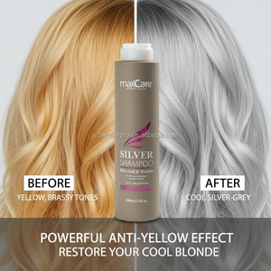 <span class=keywords><strong>แชมพู</strong></span>ออร์แกนิคสีม่วงเงินสำหรับผมบลอนด์/ผม<span class=keywords><strong>สี</strong></span>เงิน ขนาด 500 มล. สูตร<span class=keywords><strong>ลด</strong></span><span class=keywords><strong>สี</strong></span><span class=keywords><strong>เหลือง</strong></span> ป้องกันผมเหลือง สำหรับแบรนด์ส่วนตัว - Product Image 5