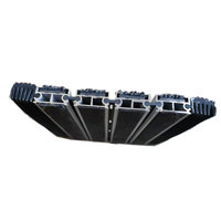 Vente chaude facile à installer tapis d'entrée en aluminium antidérapant tapis de porte tufté en caoutchouc lavable pour bâtiment de bureau à domicile fabriqué en Chine