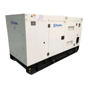 Изготовленный на заказ 20KVA 30KVA 50KVA бесшумный дизельный генератор однофазный/трехфазный Электрический двигатель с двигателем марки Великобритании