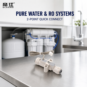 Interrupteur de débit d'eau Dijiang à activation faible, normalement ouvert, connexion rapide 1/4 pouce pour distributeur de thé, purificateur RO, OEM - Product Image 6