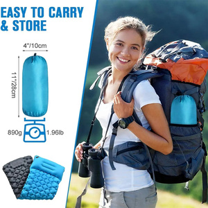Biểu Tượng Tùy Chỉnh 200*70*10Cm Có Thể Gập Lại Nylon TPU Inflatable Nệm Không Khí Ngủ Mat Không Thấm Nước Cắm Trại Pad Cho Backpacking Đi Bộ Đường Dài - Product Image 4